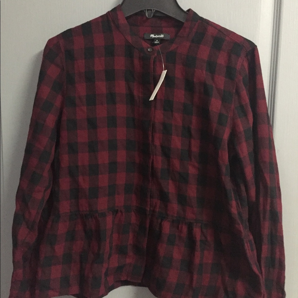 Madewell peplum top